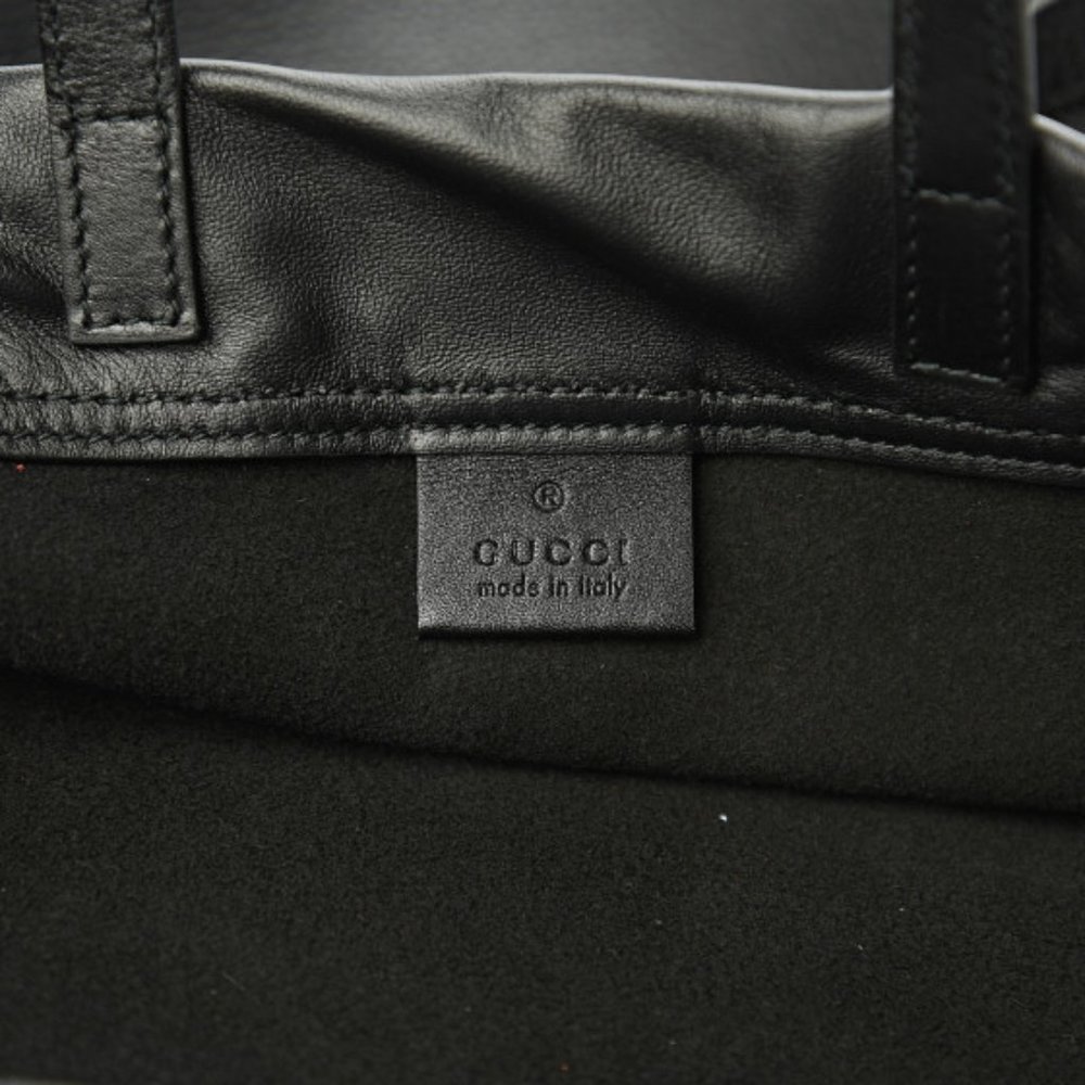 Gucci Logo-Print Drawstring Backpack in Black - Picture 10 of 10